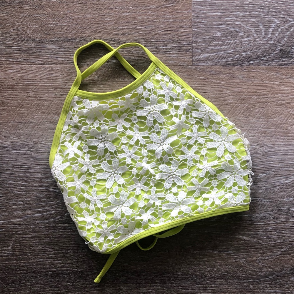 AERIE Crochet Maillot De Bain Swim Bikini Top